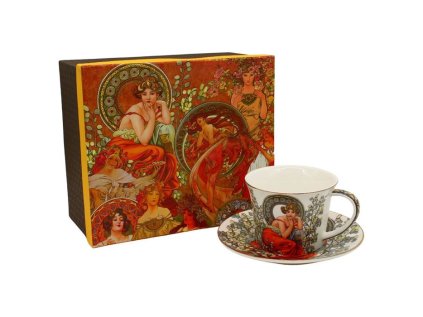 šapo 250ml, A.MUCHA, světlý, DB, porcelán