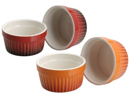 miska 185ml, 2ks, 2bar.zapék. MUFFINY d9x5cm, porcelán