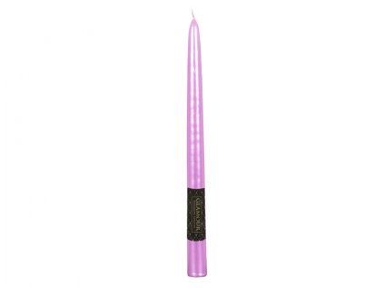 Svíčka METALIK KÓNICKÁ metalická lesklá 24cm