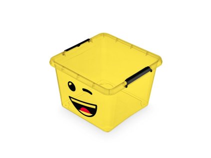 box 32,0l IML-SMAJLÍK-rošťák, žlutý 39x39x26cm, děts., plast
