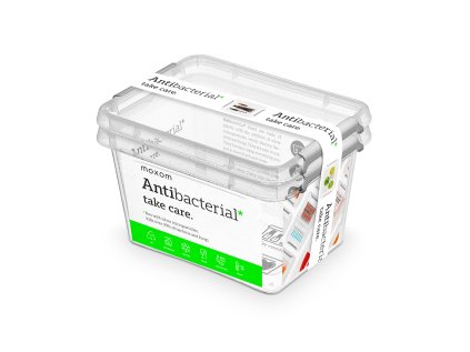 antibakter.box 2,0 l -sada-2ks, 19,5x15x12,5cm, transp.plast