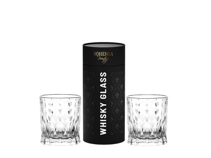 sklen. 300ml, 2ks, BOHEMIA PR. whisky CONTE, DB