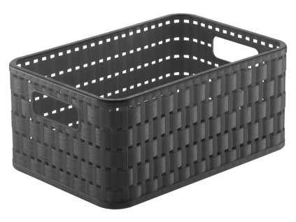 koš-box 4,0l antracit COUNTRY A 6, 23,7x15,8x10,8, plast
