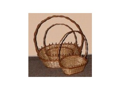 koš proutěný dárkový střední