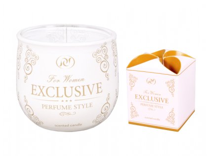 Svíčka ve skle EXCLUSIVE FOR WOMEN vonná 100g