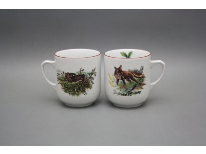 hrnek 300ml TROJKA-PODH.ZVĚŘ Z42+Z03, čes.porcelán