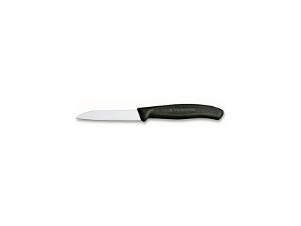 nůž 8cm loupací SWISS Classic, černý, NR/plast