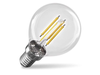 LED žárovka Filament Mini Globe A CLASS/ E14 / 3,8 W (60 W) / 806 lm / neutrální bílá