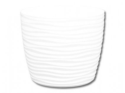 Obal na květník SAHARA PETIT plastový matný d13x11cm