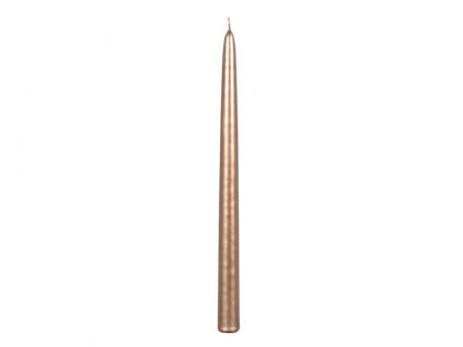 Svíčka METALIK KÓNICKÁ lesklá 29cm