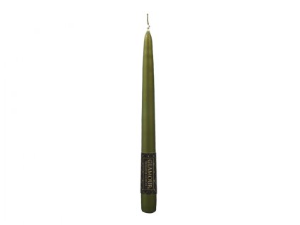 Svíčka METALIK KONICKÁ MAT metalická matná 24cm