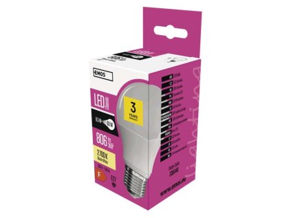 LED žárovka Classic A60 / E27 / 8,5 W (60 W) / 806 lm / teplá bílá