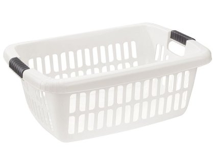 koš 40l na čisté pr., 65x44x24cm, AURORA, bílý, plast