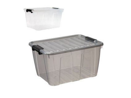box 30,0l 470x360x252mm, HOME, úchyty víka, plast