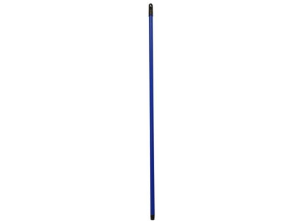 hůl 120cm MODRÁ, hr.závit, kov/plast