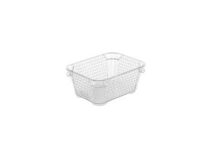 košík A7 MINI transpar., 16x12x7cm, plast