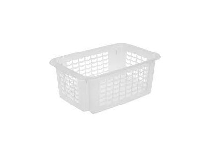 košík FRITZ, 40x25x15cm, stohov., transp.plast