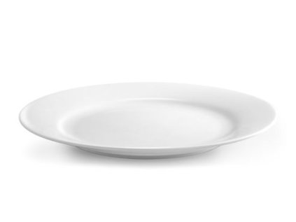 talíř d27cm mělký, PURE PRAKTIK, bílý porcelán