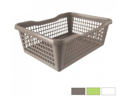 košík 1,0l 20x10x 5,0cm, prolamovaný, 3barvy, plast
