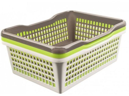 košík A7 15,5x12,5x 6,6cm, prolamovaný, 3barvy, plast