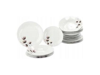 soupr.18díl.jídelní KVET.STÉBLA, porcelán