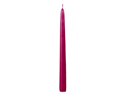 Svíčka METALIK KÓNICKÁ metalická lesklá 24cm