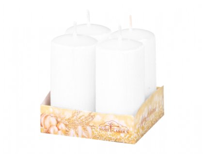 Svíčka adventní PEGAS škrábaná d4x8cm 4ks