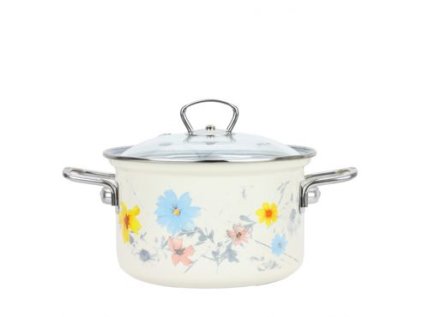 hrnec+PO d16 sklo bílý, MEADOW, 2,0l, smalt