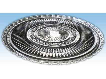 podnos d27cm kulatý, KRYSTAL, brus, plast AD