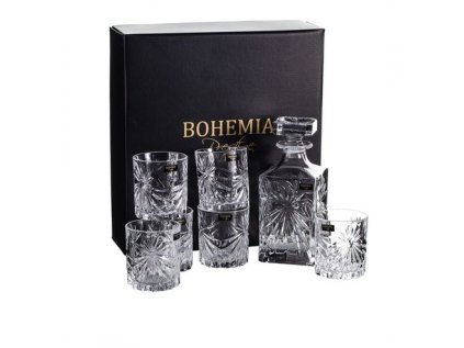 karafa 0,85+sklen. 320ml, 6ks, FIORE, BOHEMIA PR., whisky, DB