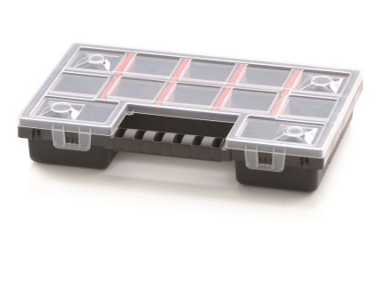 Plastový organizér 12 přihrádek (přepážky) NORS 287x186x50 mm