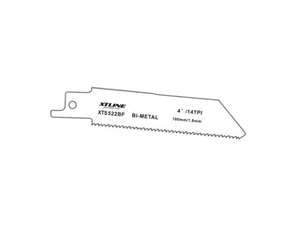 XTLINE Pilové plátky mečové Bimetal | 100x19x0,9 mm, 14 Tpi (1bal/5ks)