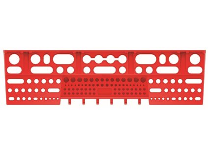 Držák na nářadí BINEER SHELFS 580x158 mm - barva: červená