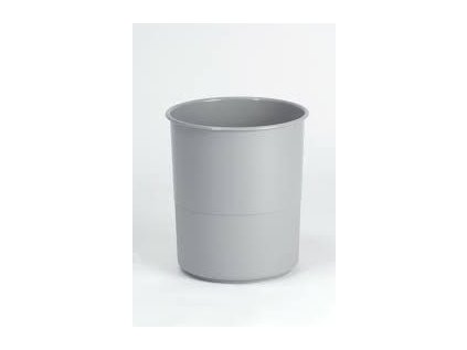 koš odp.13l kancel.plný ŠEDÝ, d27x30cm, plast