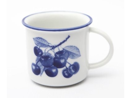 hrnek 380ml TINA - TŘEŠNĚ kobalt, čes.porcelán