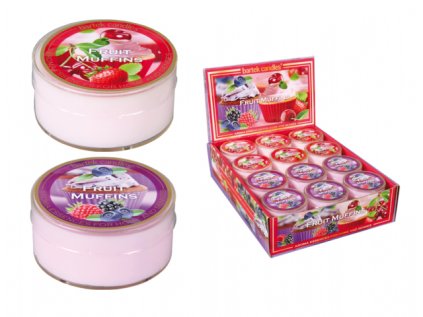 Svíčka čajová PICCOLO FRUIT MUFFINS vonná 55mm 40g
