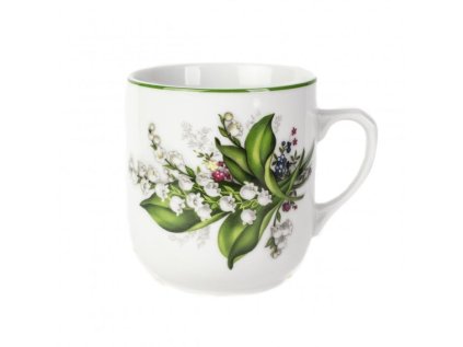 hrnek 300ml TROJKA-KONVALINKA, čes.porcelán