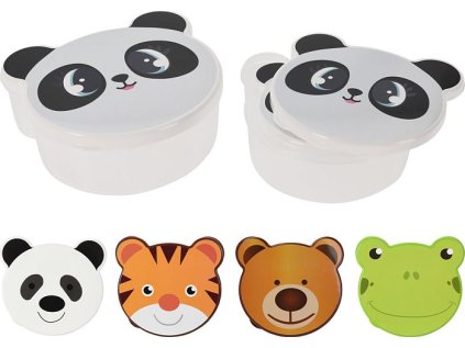 box-sada 4ks, (0,2+0,3+0,4+0,6l) svačina,4druhy(PANDA), plast