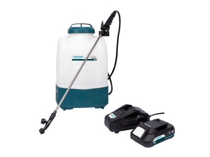 XTLINE Aku zádový postřikovač 18 V + baterie 2.0 Ah + nabíječka 2.4 A
