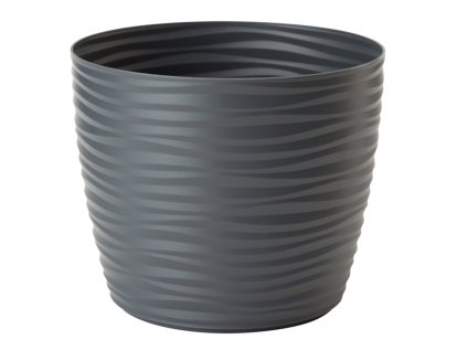 Obal na květník SAHARA PETIT plastový matný d19x16cm