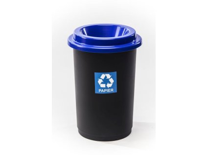 koš odp.50l ECO BIN modrý,tříd.odp.,plast