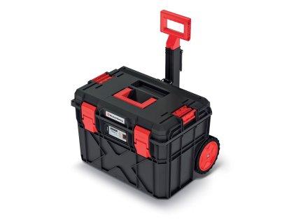 Kufr na nářadí s transp. kolečky X BLOCK PRO 546x380x400 mm - barva: černá