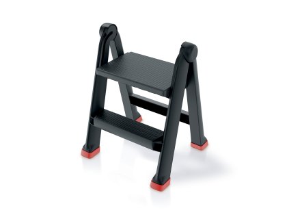 Schůdky UNI LADDER 47x43,5x60 cm, jednostranné, červené