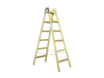 Štafle dřevěné, 9 příček, L = 286,5 cm
