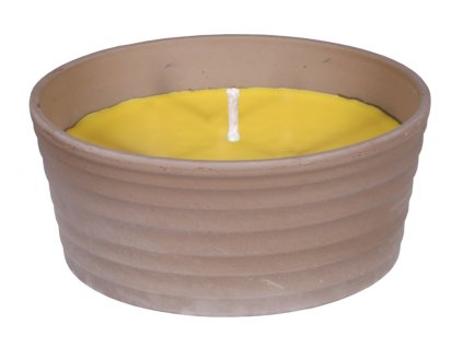 Svíčka proti hmyzu CITRONELLA žardinka SIRIUS 250g d13x6cm