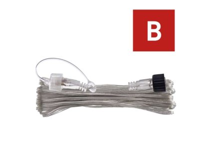 Prodlužovací kabel pro spojovací řetězy Standard transparentní, 10 m, venkovní i vnitřní