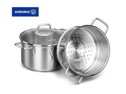 hrnec d20-NAPAŘOVACÍ (set), 3,5/2,5l, v.12/10cm, indukce, NR