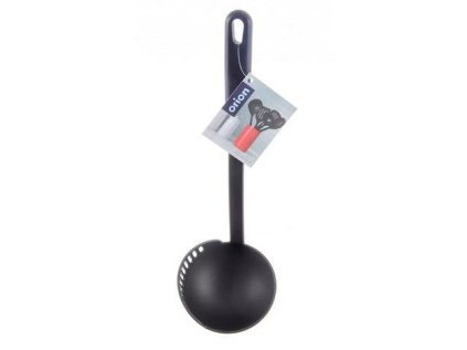 naběračka 30,5cm, d15cm s cedníkem, černá, do 200°C, PP, PBT plast