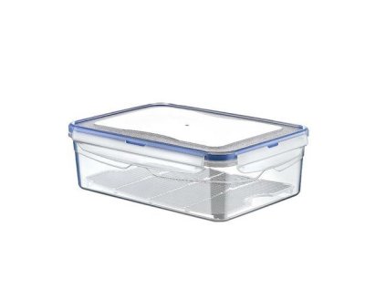 dóza 2,6l obdél. 26x18x8cm, patent.víčko, plast