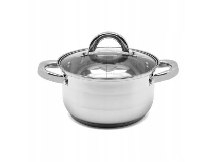 hrnec d22cm+PO sklo, ( 4,0l) ROGER, indukce, NR